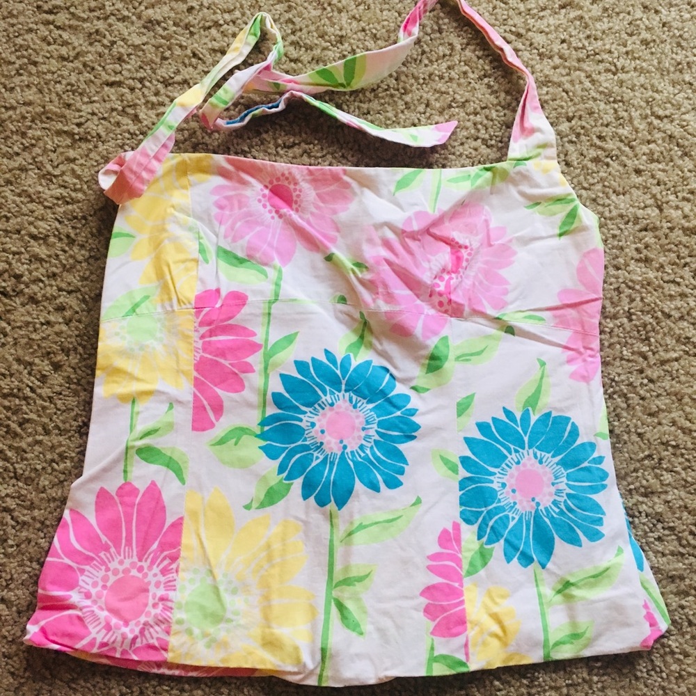 Lilly Pulitzer Flower Halter Top